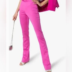 Authentic Versace Fushia Pink satin Trousers L 8-10 44